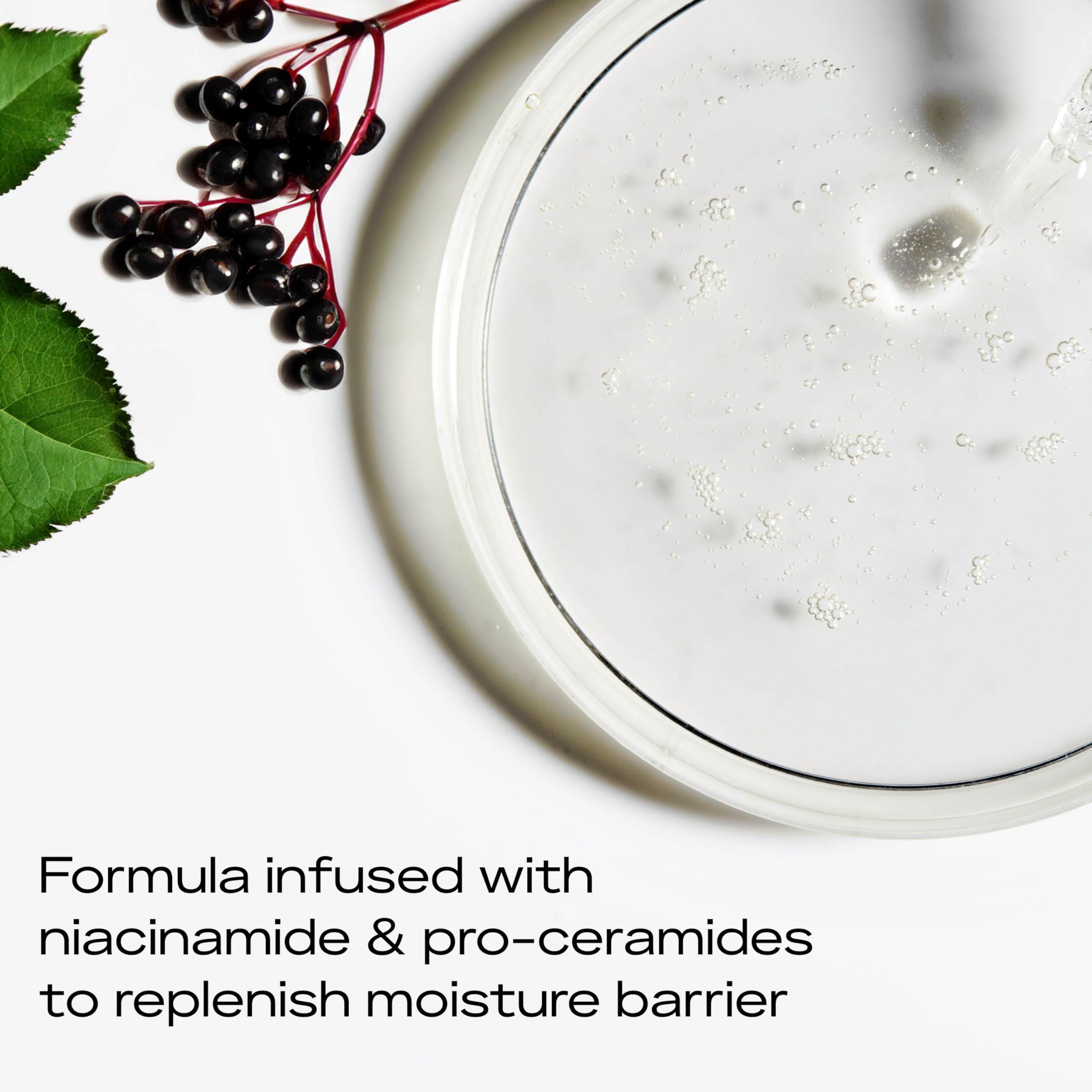 SheaMoisture Melanin Care Gentle Cream Cleanser Nourished & Radiant for Cleansing & Replenishing Skin's Moisture Barrier, with Pro-Ceramides +Elderberry Complex, 6 oz